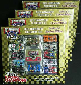   50th Anniversary Collectors Set 4 Sets of 12 164 stock cars  