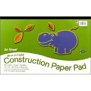 Art Street Construction Paper Pad 18x12 Assorted 48pc