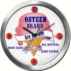  OSTEEN 14 Inch Ice Cream Metal Clock Quartz Movement 