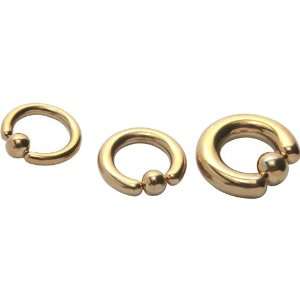  Gold Plated Captive Ring Jewelry
