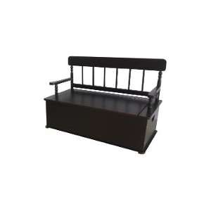   Classic: Espresso Finish Bench Seat with Storage: Everything Else