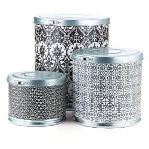  BasicGrey Storage Barrels, Black Tie Designer: Home 