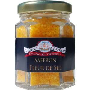 Caravel Gourmet Sea Salt, Saffron Fleur De Sel, 4.9 Ounce  