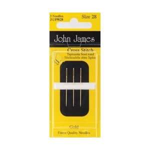  Colonial Needle Gold Tapestry Hand Needles Size 28 3/Pkg 