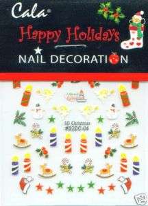 Cala Nail Art CHRISTMAS Decals Stickers 86420E  
