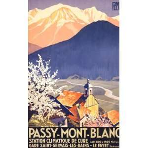  PASSY MONT BLANC TRAVEL TOURISM FRANCE FRENCH VINTAGE 