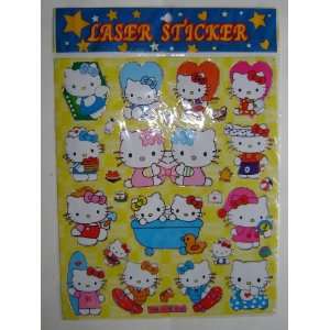   Plastic Hello Kitty Stickers   26 Stickers Per Sheet: Office Products