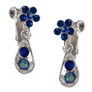  Katina Silver Light Sapphire Earrings: Jewelry