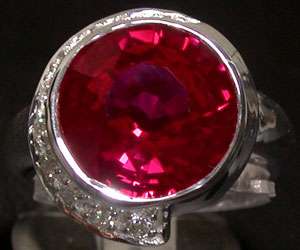 FABULOUS! HOT FIRE PINK RED TOPAZ SAPPHIRE 925 SILVER PENDANT  