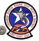 US Air Force PATCH F 22 RAPTOR FIRST FLIGHT TEAM USAF