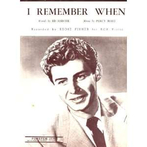   Original 1951 Vintage Sheet Music with Eddie Fisher: Everything Else