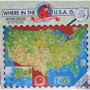  Where in the USA is Carmen San Diego? 300 Piece Puzzle 