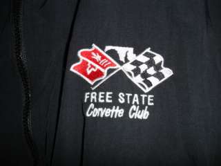 Free State Corvette Club Embroidered Jacket Red/Black/White Maryland 