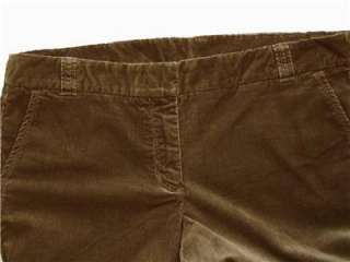 NEW J CREW CITY FIT BROWN STRETCH VINTAGE CORD PANTS 14  