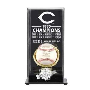   Reds 1990 World Series Champs Display Case: Sports & Outdoors
