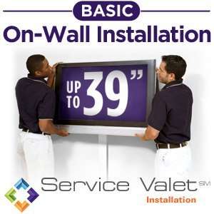  Service Valet Basic On Wall TV Mounting and Installation 