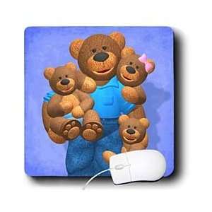   Cartoon Family   Dinky Bears Happy Family   Mouse Pads: Electronics