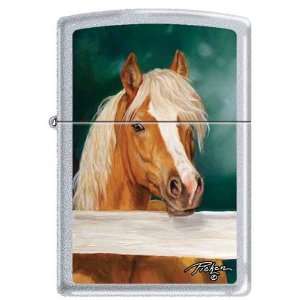 Zippo Linda Pickens Collection Palomino Horse Lighter  
