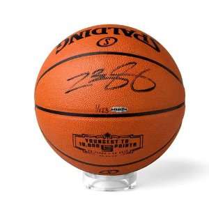  Lebron James Autographed Basketball Inscribed Youngest to 