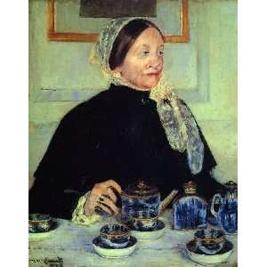   name Lady at the Tea Table, By Cassatt Mary 