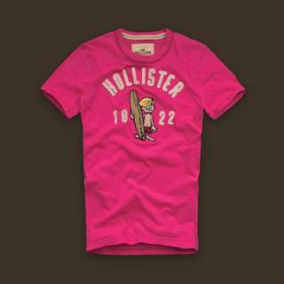 Hollister Mens Boat Canyon Pink Surfer Muscle T Shirt M L NWT  