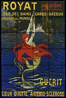 16x24 Cappiello Vintage Mermaid Ad Kitchen Tile Mural  