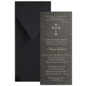   Tea with Foil Style 1 Baptism Christening Invitation   Set of 20: Baby