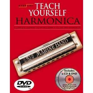   TEACH YOURSELF HARMONICA COURSE   Book/3 CDs/DVD/Harmonica Package
