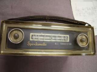 Vintage Sportamatic Transistor Auto Radio Works  