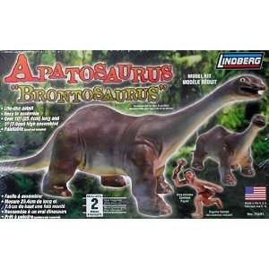    Brontosaurus Dinosaur with Cave Man by Lindberg Toys & Games
