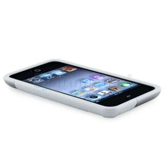   CLEAR WHITE TPU RUBBER Soft SKIN CASE COVER FOR IPOD TOUCH 4TH 4 G GEN