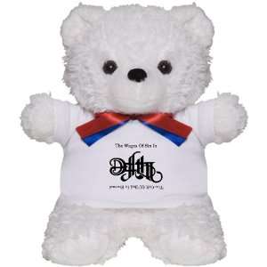    Teddy Bear White The Wages Of Sin Is Death 