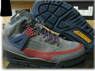 Nike Jordan Spizike Winterized Grey Red Blue Boots 7.5  