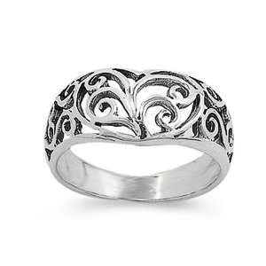   Engagement Ring Celtic Heart Ring 10MM ( Size 6 to 10) Size 6 Jewelry