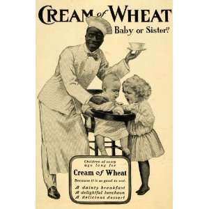  1906 Ad Cream Wheat Breakfast Cereal Rasmus Chef Baby 