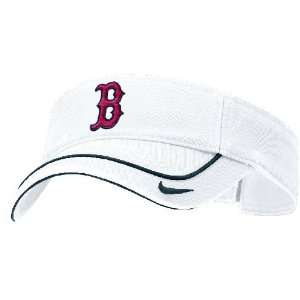   Boston Red Sox White Nike MLB Swoosh Baseball Visor