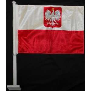   Old Poland Flag Knitted Double Sided:  Sports & Outdoors