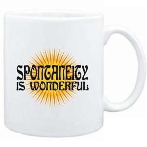  Mug White  Spontaneity is wonderful  Hobbies Sports 