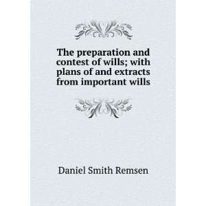   plans of and extracts from important wills Daniel Smith Remsen Books