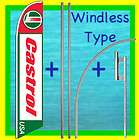 CASTROL USA 15 BANNER FLAG KIT & MOUNT Advertising Sign Feather 
