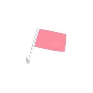  Solid Pink Double Sided Car Flag: Patio, Lawn & Garden