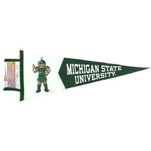  Michigan State Spartans Pennant Sparty With Color: Sports 
