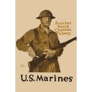 Another Notch, Chateau Thierry   US Marines by Adolph Treidler 12x18 