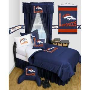  Best Quality Locker Room Bed Skirt   Denver Broncos NFL 