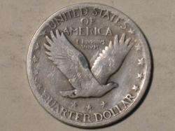 1925 STANDING LIBERTY QUARTER   OLD US SILVER COIN  
