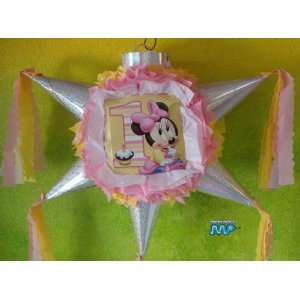  PINATA BABY MINNIE MOUSE 1 year/ Piñata Hand Crafted 26 