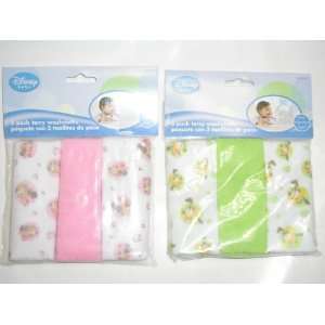   Baby Minnie Mouse & Pluto Washcloths ~ 3 Pack Set ~ 2 Sets Baby