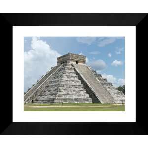  Castillo in Chichen Itza Large 15x18 Framed Photography 