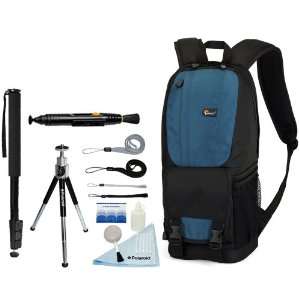  100 Backpack (Blue) + Accessory Kit for Sony Alpha SLT A55V/A55VL 