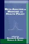 Meta Analysis in Medicine and Health Policy, Vol. 4, (0824790308 